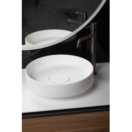 Раковина накладная Corian 400*130 Matt White