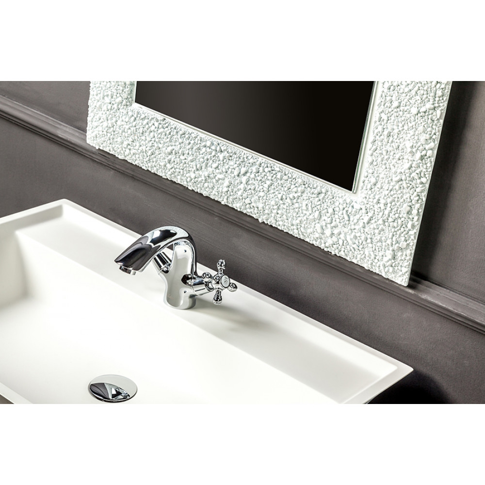 Зеркало AURA 60*90 белое, с подсветкой