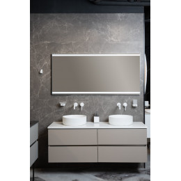 Тумба без раковины Vallessi 140*46см Stone Grey