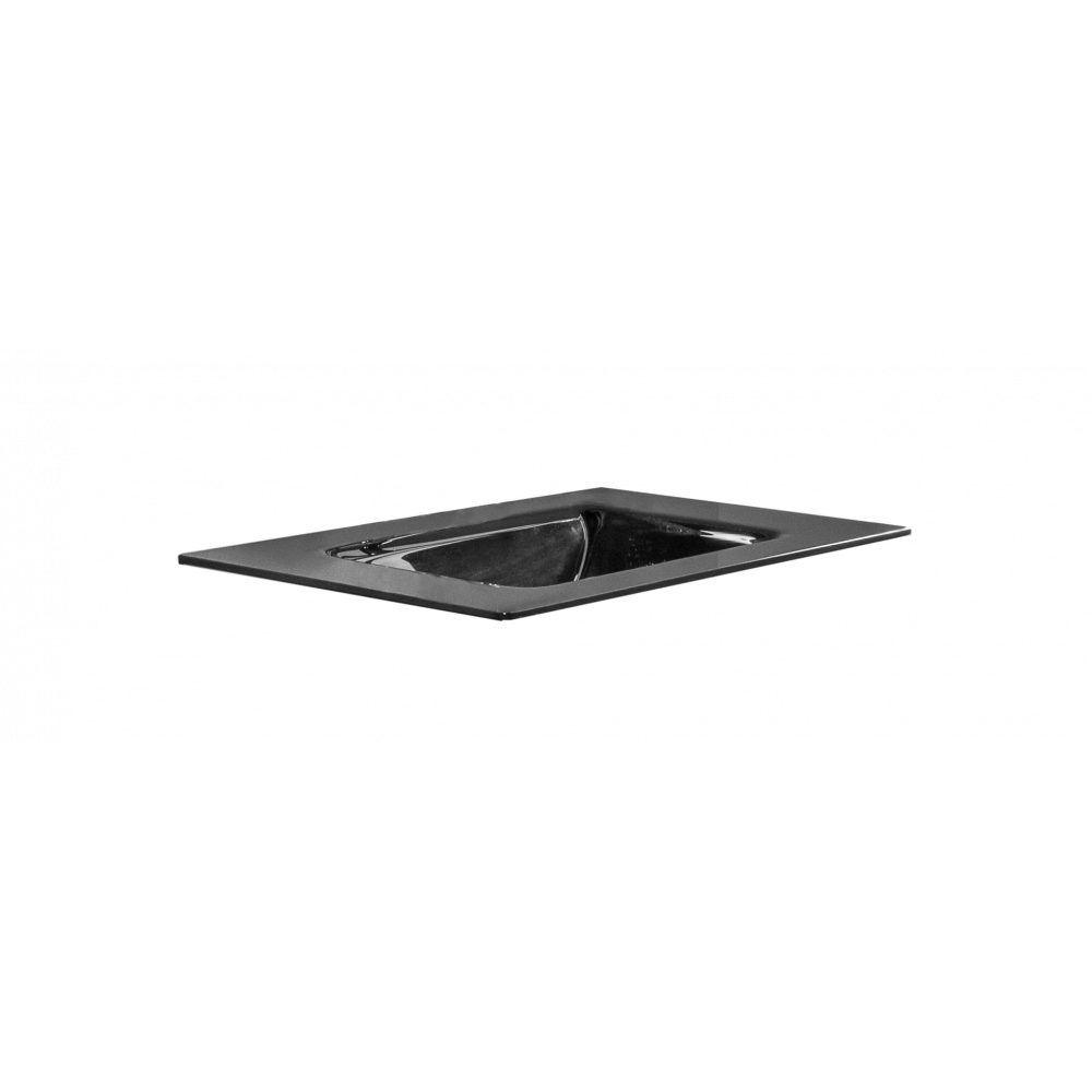 Столешница стекло 80 см моноблок BLACK