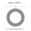 Зеркало SHINE Белое d82 light