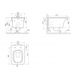 Mirage подвесной унитаз глянец белый
