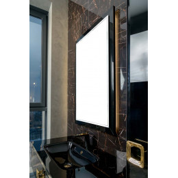 Зеркало Dolce Глянцевый черный 105x70см