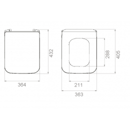 Mirage крышка для унитаза SLIM глянец белый