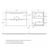 Мебель для ванной комнаты BELBAGNO MARINO-800