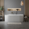 Ванна акриловая пристенная BelBagno ВВ412-MATT
