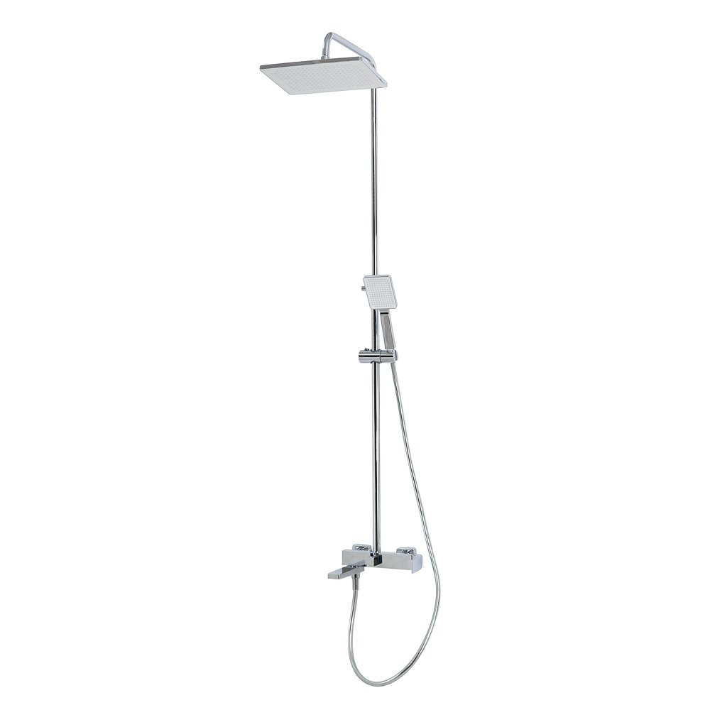 Душевая стойка со смесителем и изливом BelBagno ARDENTE-VSCM-CRM