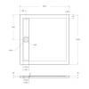Акриловый поддон BELBAGNO TRAY-BB-DUE-A-4-W0