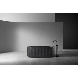 Ванна из искусственного камня ABBER Stuttgart AM9925B черная матовая
