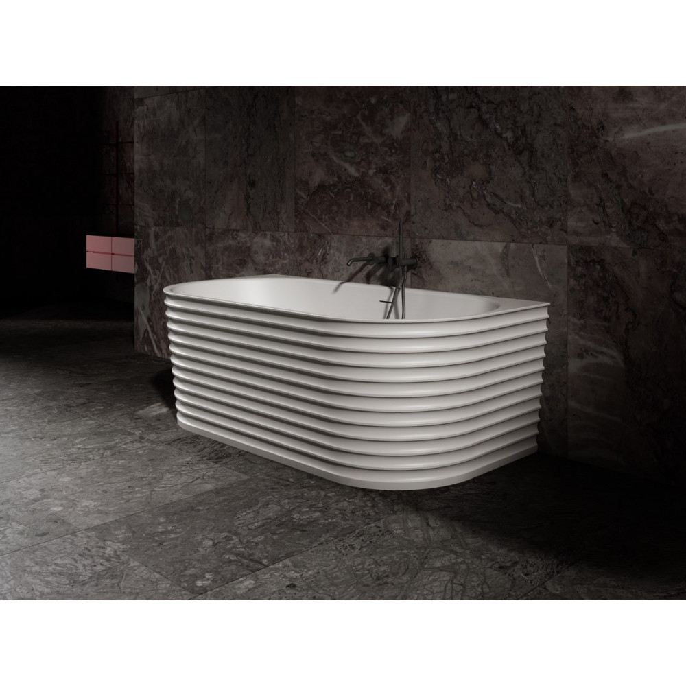 Ванна из искусственного камня ABBER Stein AS9652 белая матовая