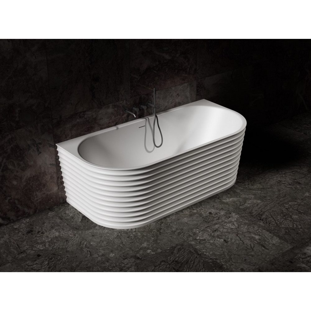 Ванна из искусственного камня ABBER Stein AS9652 белая матовая