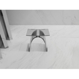 Стульчик для ванной прозрачный ABBER Kristall AT1739Perle