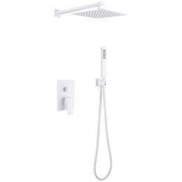 Душевая система ABBER Daheim AF8219W скрытого монтажа без излива, белая матовая