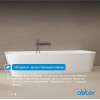 Ванна из искусственного камня ABBER Stein AS9617 белая матовая