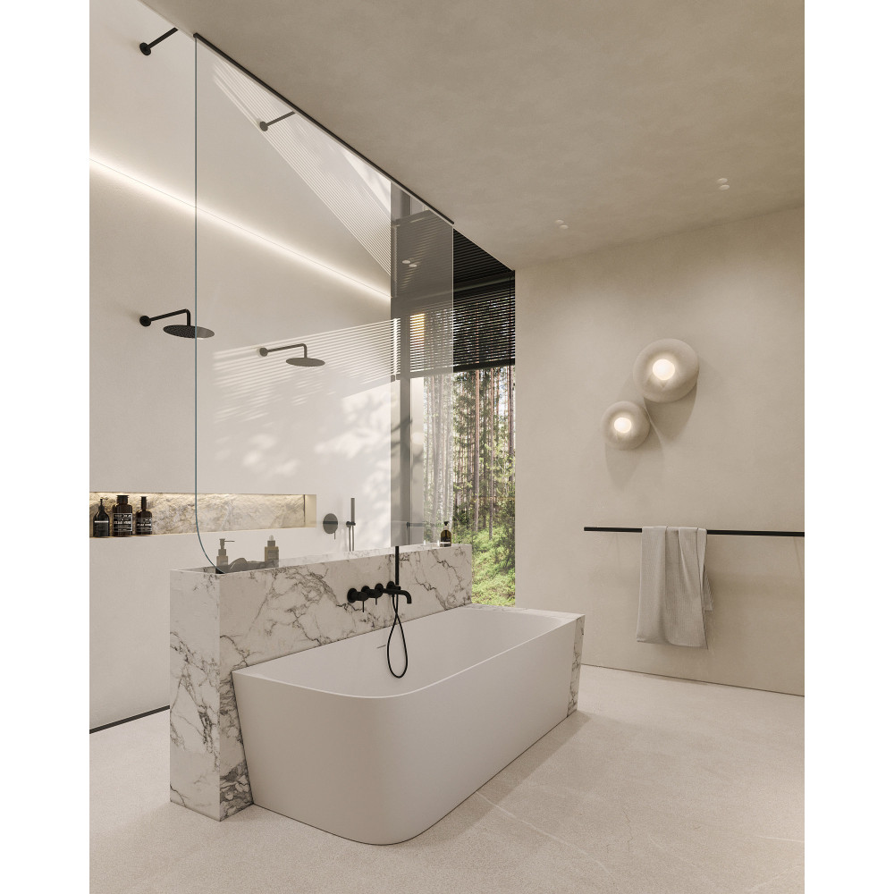 Ванна из искусственного камня ABBER Stein AS9621-1.7 R белая матовая