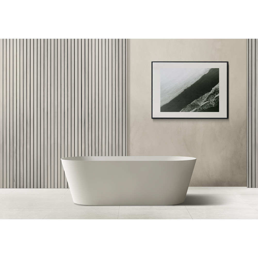 Ванна из искусственного камня ABBER Stein AS9622 белая матовая