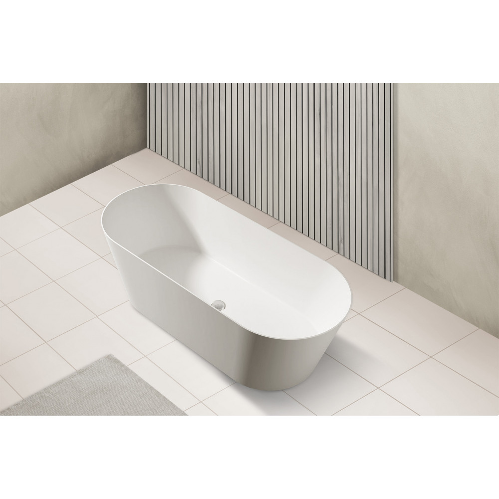 Ванна из искусственного камня ABBER Stein AS9622 белая матовая