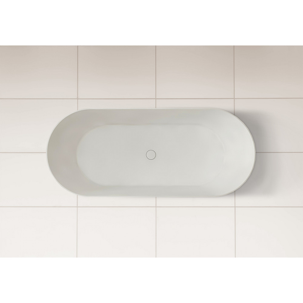 Ванна из искусственного камня ABBER Stein AS9622 белая матовая