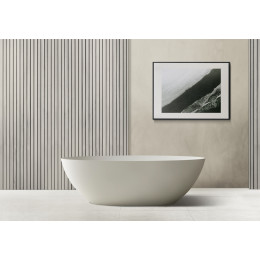 Ванна из искусственного камня ABBER Stein AS9625-1.8 белая матовая