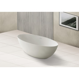 Ванна из искусственного камня ABBER Stein AS9625-1.8 белая матовая