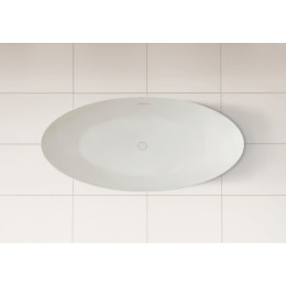 Ванна из искусственного камня ABBER Stein AS9625-1.8 белая матовая