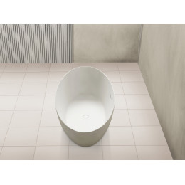 Ванна из искусственного камня ABBER Stein AS9625-1.8 белая матовая