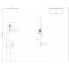 Душевая система ABBER Daheim AF8254 скрытого монтажа с изливом, термостат, хром