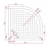 АКРИЛОВЫЙ ПОДДОН CEZARES TRAY-A-R-15-W