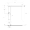 Акриловый поддон BELBAGNO TRAY-BB-DUE-A-4-W0