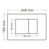 Комплект подвесной унитаз ABBER Rechteck AC1201MB черный матовый с инсталляцией AC0105 и кнопкой AC0120MMG золото матовое