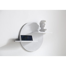 Полочка для ванной комнаты ABBER Stein AS1656 белая матовая