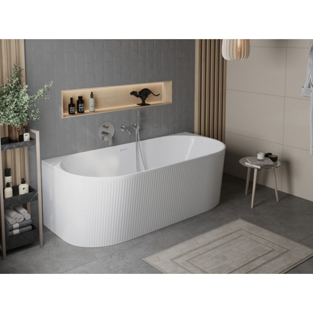 Ванна акриловая пристенная BelBagno ВВ412-MATT