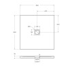 Поддон из искусственного мрамора BelBagno TRAY-MR-UNO-A