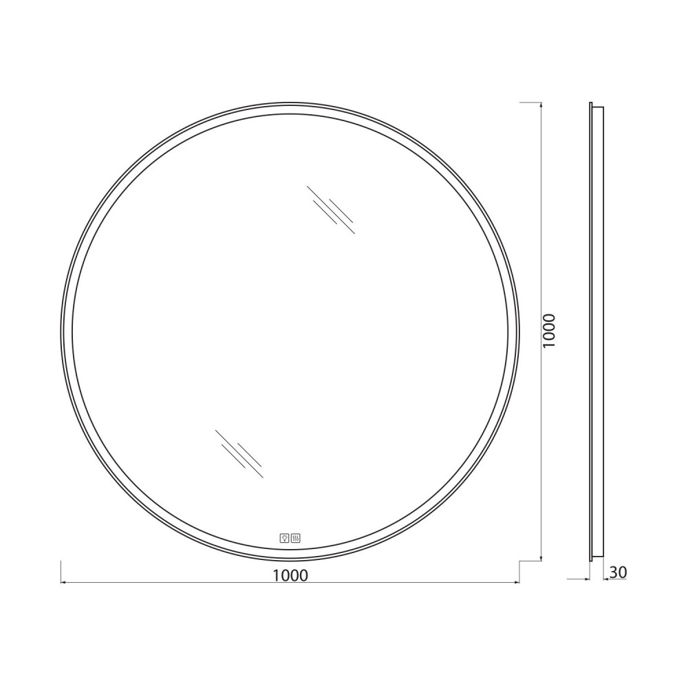 Зеркало BelBagno SPC-RNG-LED