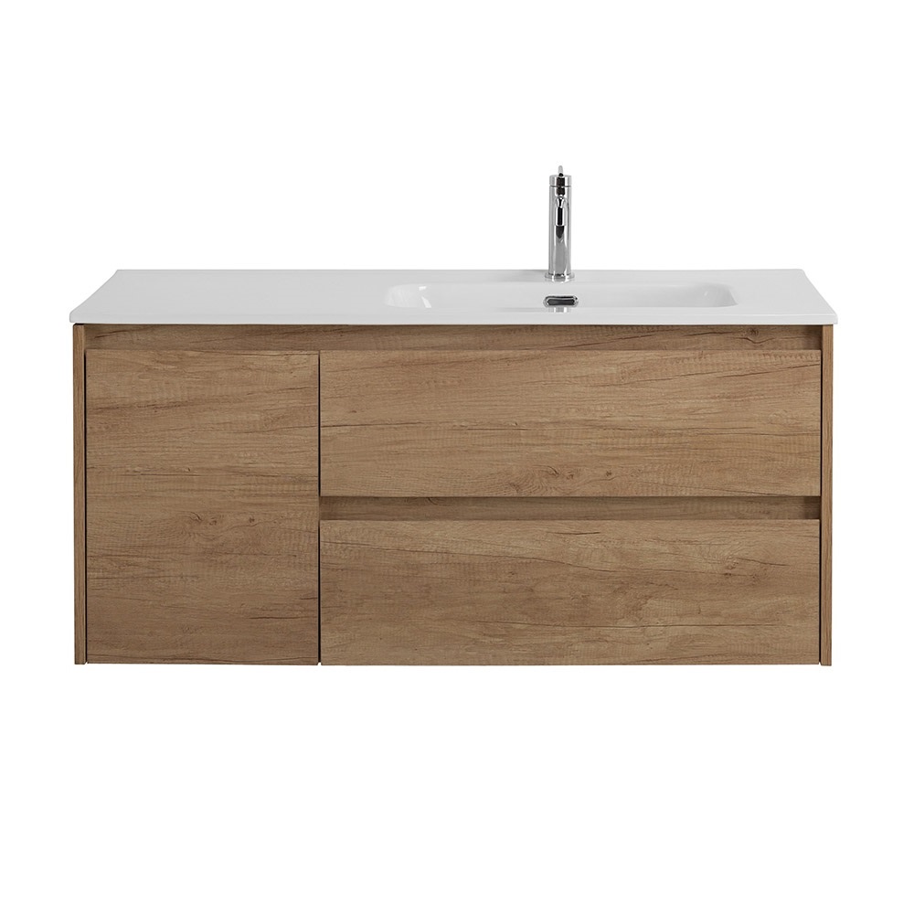 Мебель для ванной комнаты BELBAGNO KRAFT-1000, 1200 с двумя выкатными ящиками и одной распашной дверцей