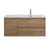 Мебель для ванной комнаты BELBAGNO KRAFT-1000, 1200 с двумя выкатными ящиками и одной распашной дверцей