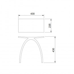 Стульчик для ванной прозрачный ABBER Kristall AT1739Onyx черный
