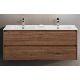 Мебель для ванной комнаты BELBAGNO KRAFT-1200 с двойной керамической раковиной