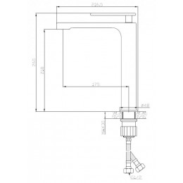 Смеситель для накладных раковин CEZARES MOMENTO-LC-01-W0