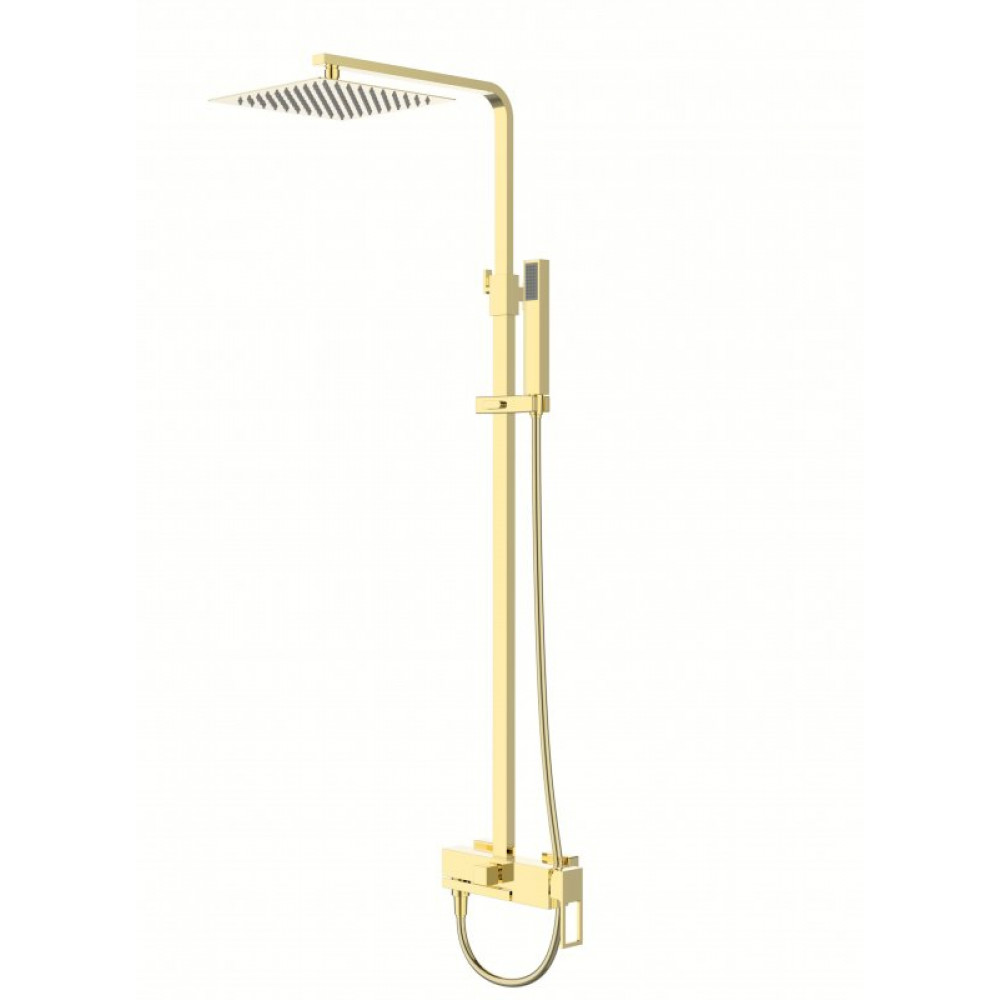 Душевая стойка со смесителем для верхнего и ручного душа BELBAGNO LUCE LUC-VSCM