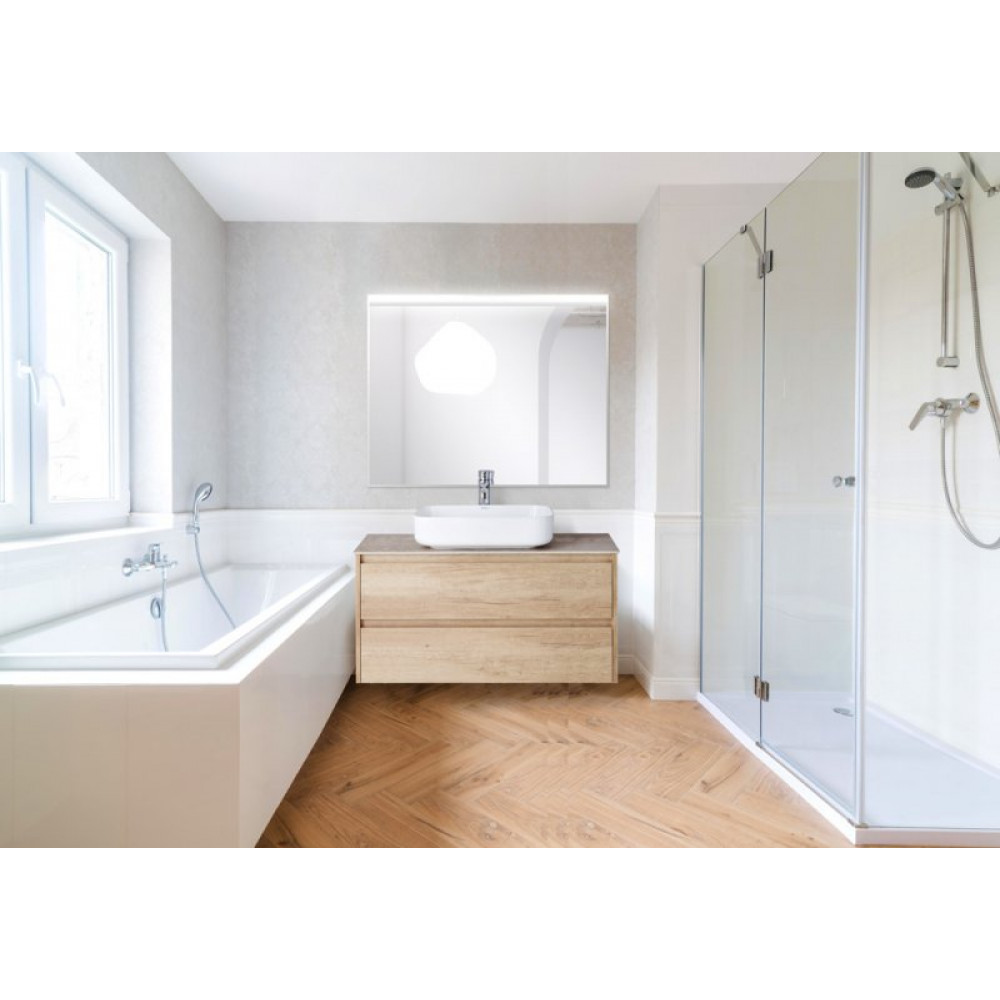 Зеркало в алюминиевой раме с подсветкой BelBagno SPC-UNO
