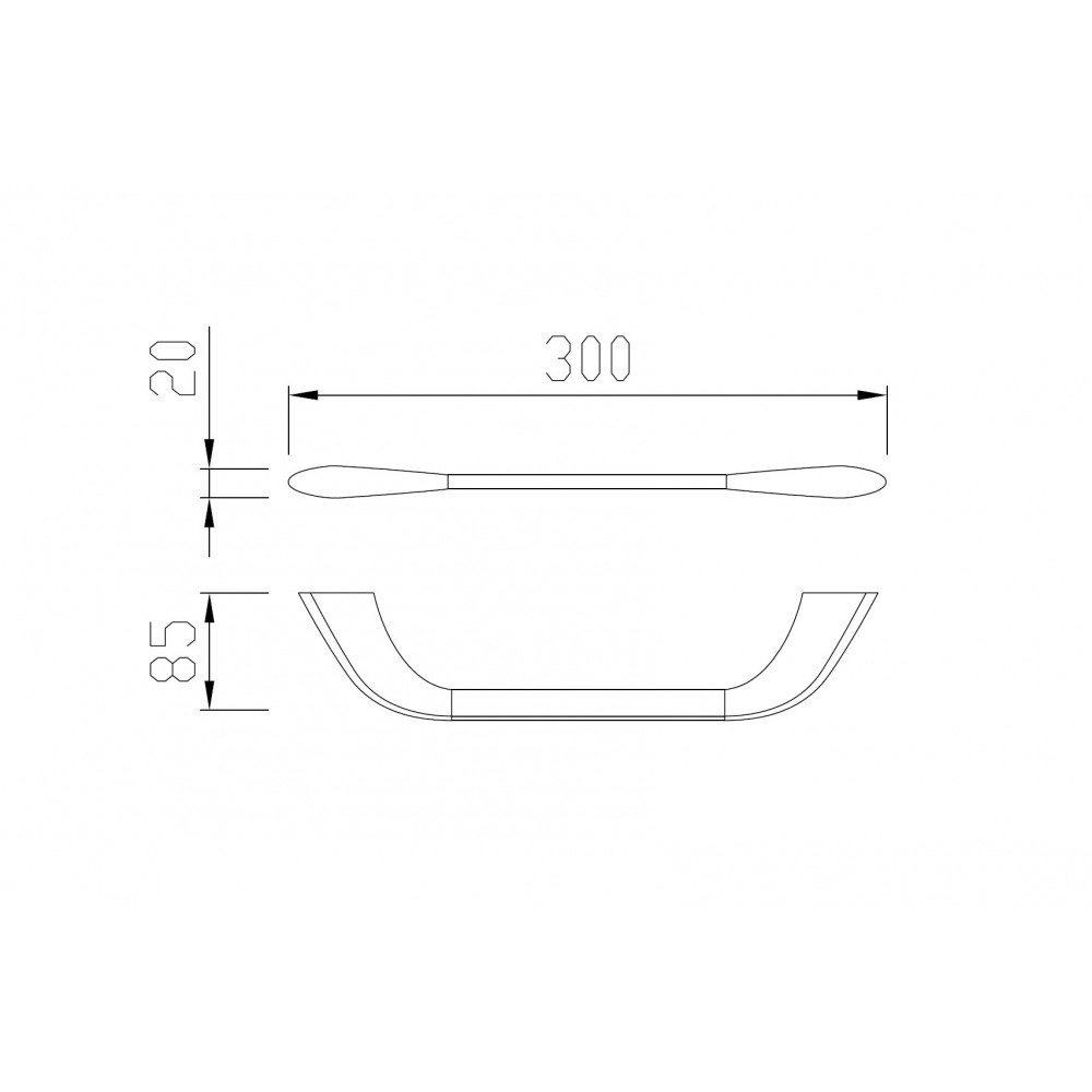 Полотенцедержатель ABBER Nord AA1551B черный матовый