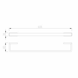 Полотенцедержатель ABBER Westen AA1754G золото матовое
