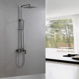 Душевая стойка без излива, никель, ABBER Daheim AF8220NG