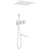 Душевая система ABBER Daheim AF8254W скрытого монтажа с изливом, термостат, белая матовая