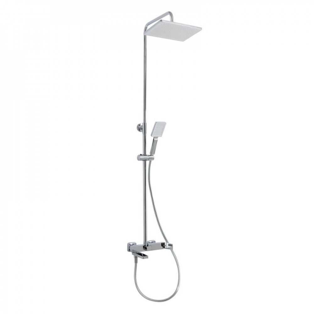 Душевая стойка со смесителем и изливом BelBagno ARDENTE-VSCM-CRM
