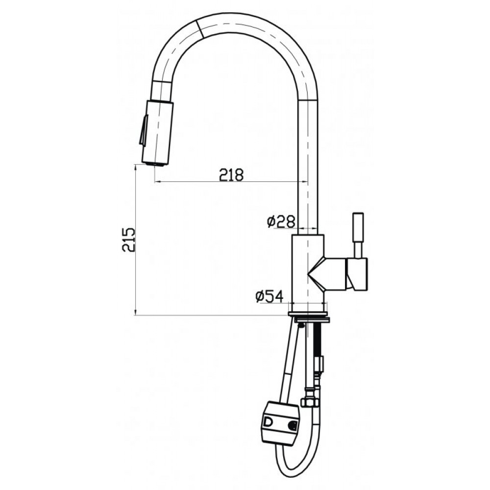 Смеситель для кухни двухрежимный BELBAGNO BB-LAM31A-IN