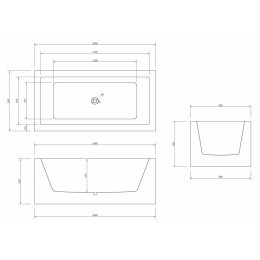Акриловая ванна ABBER AB9406-1.6 белая