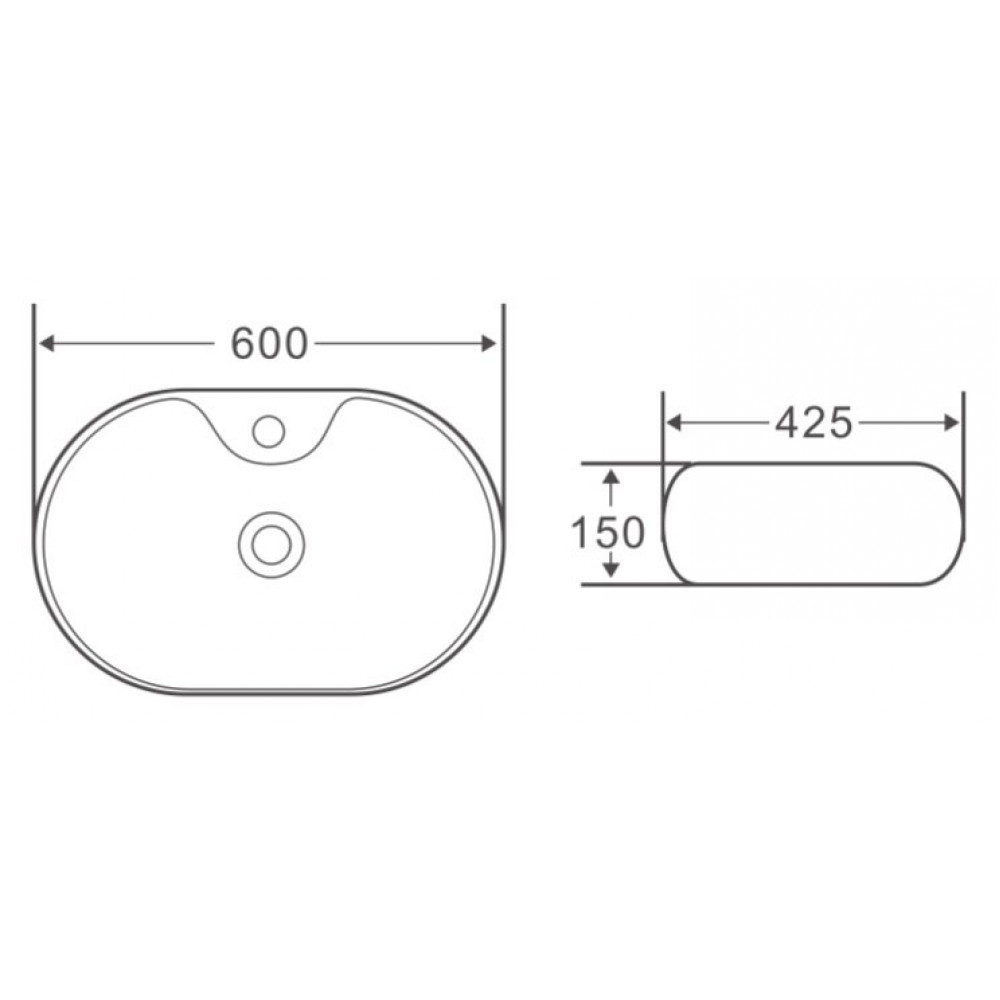 Раковина накладная BELBAGNO BB1151