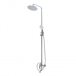 Душевая стойка со смесителем и изливом BelBagno AURORA-VSCM-CRM